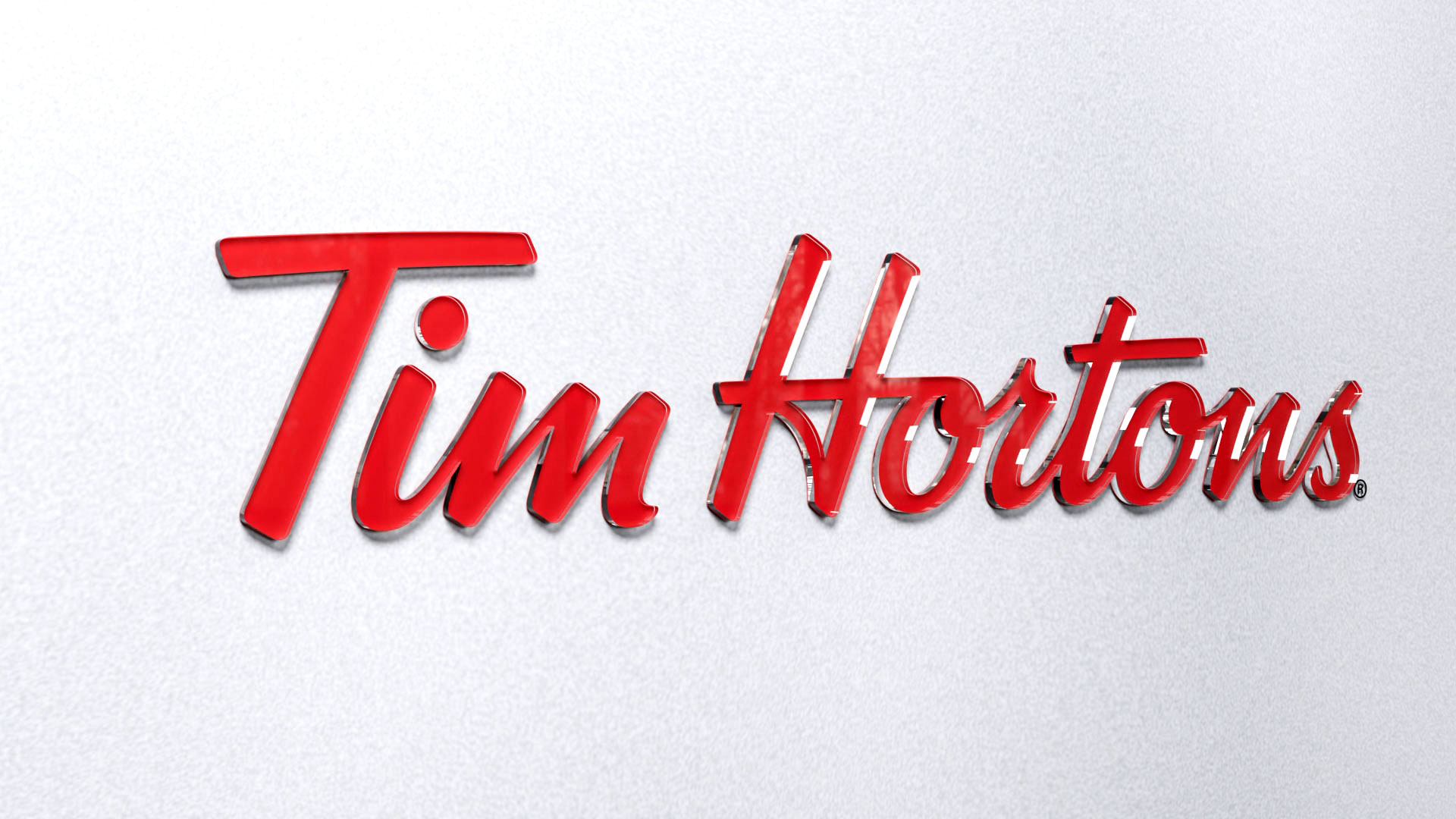Tim Hortons sign installation