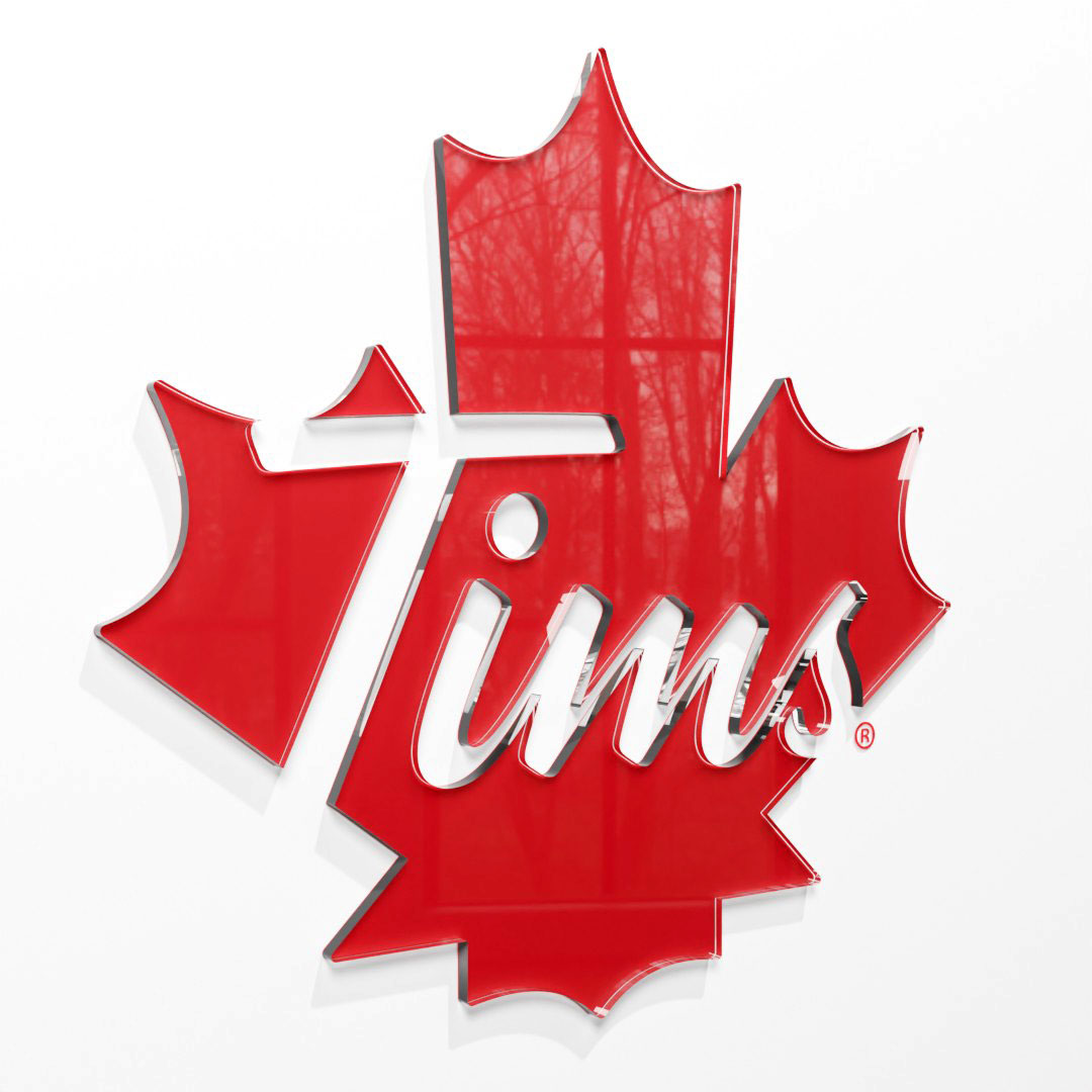 Tim Hortons sign detail