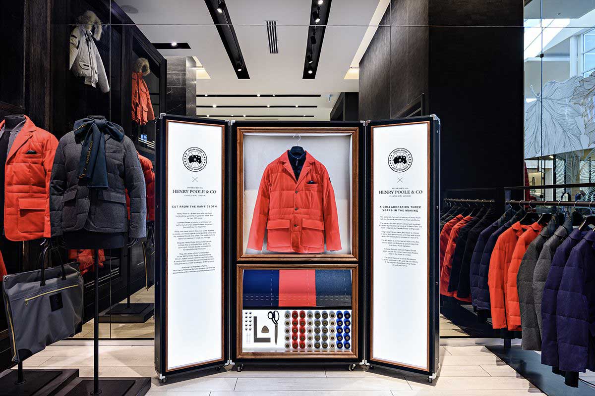 Canada Goose retail display case